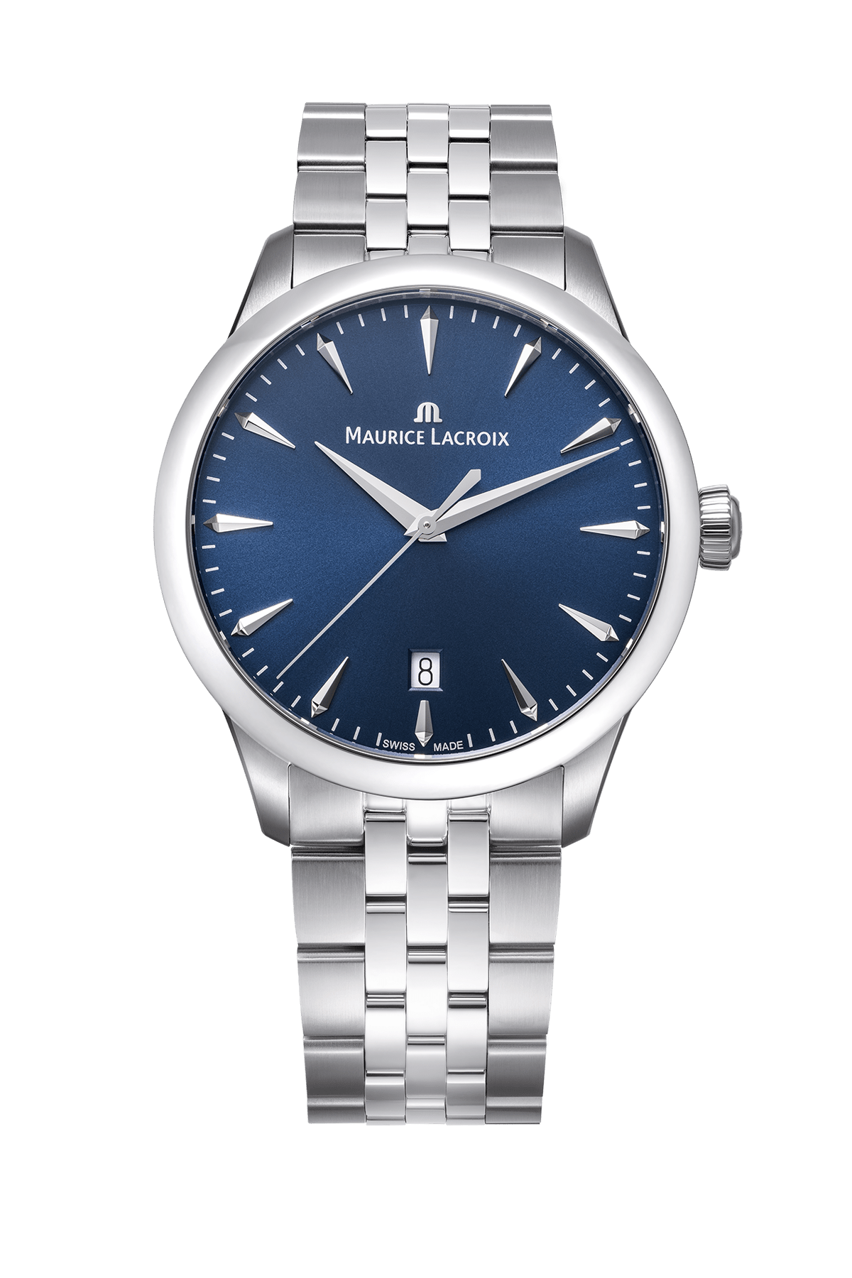 1975 Vintage Quarz Armbanduhr 39MM Maurice Lacroix Blau