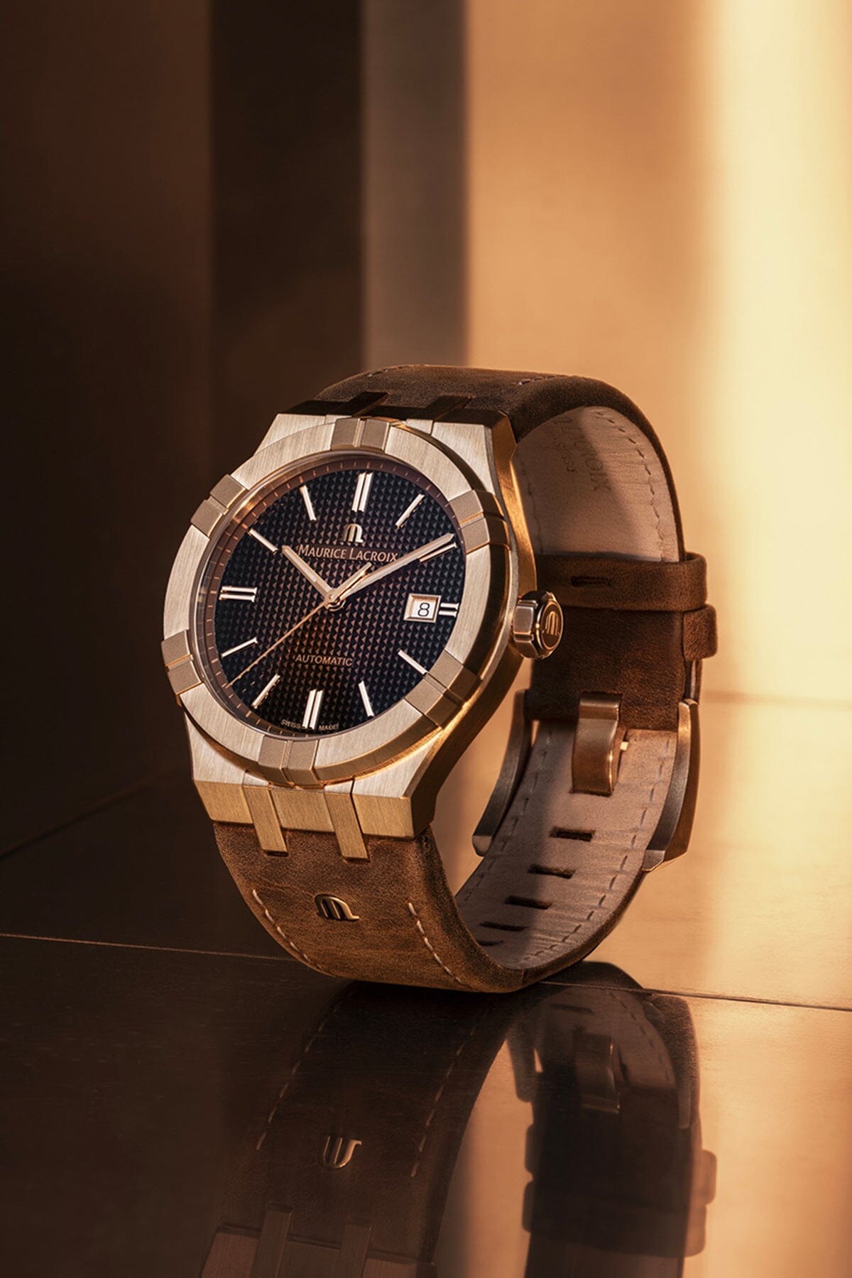 AIKON AUTOMATIC BRONZE 42 mm Armbanduhr Maurice Lacroix