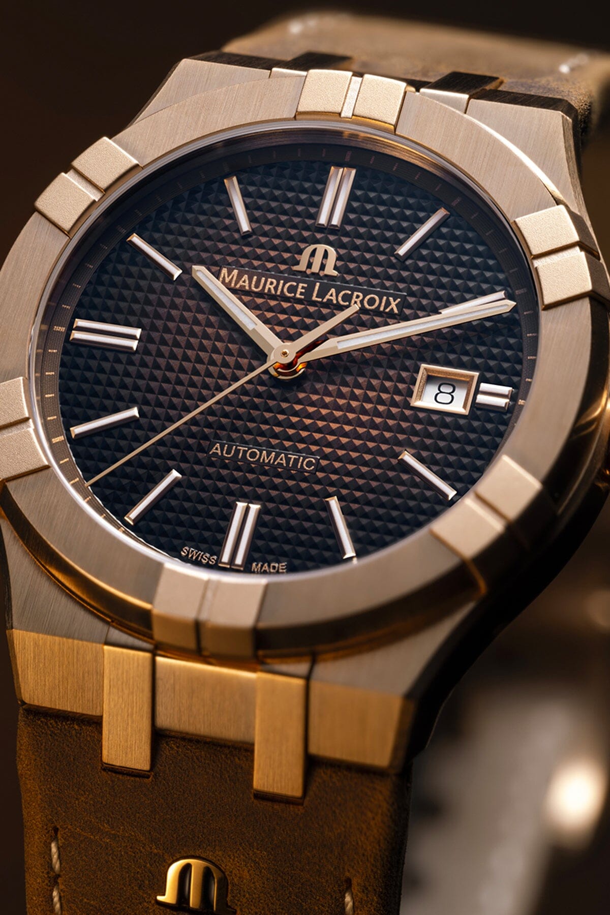 AIKON AUTOMATIC BRONZE 42 mm Armbanduhr Maurice Lacroix