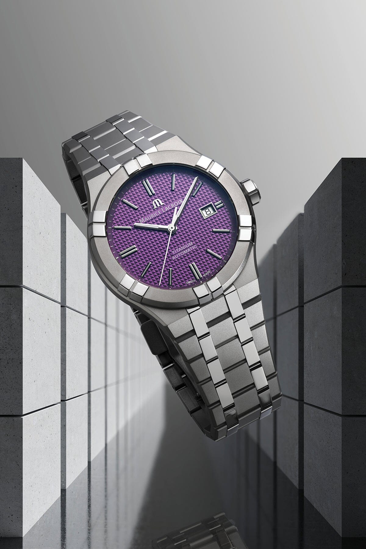 AIKON AUTOMATIC TITANIUM 42 mm Armbanduhr Maurice Lacroix