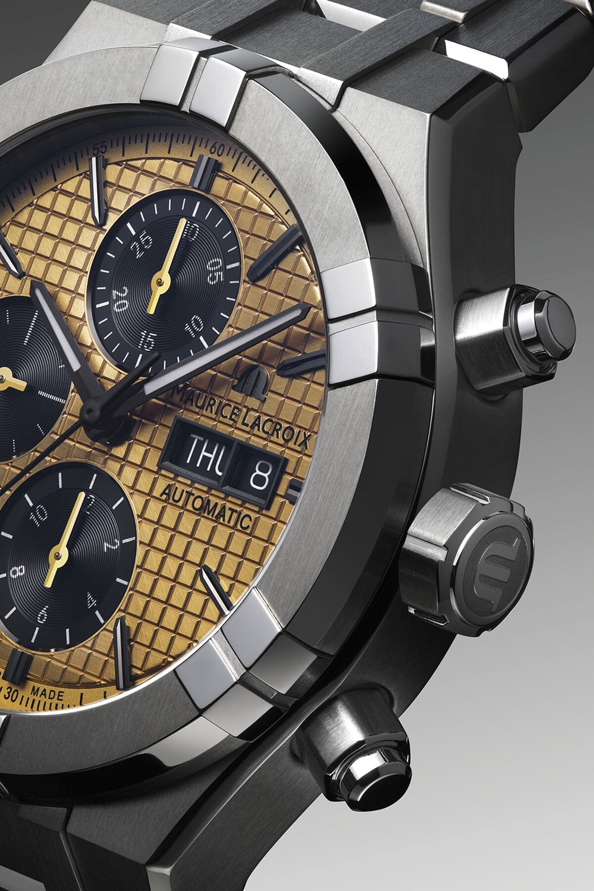 AIKON AUTOMATIC TITANIUM CHRONOGRAPH 44 mm Armbanduhr Maurice Lacroix
