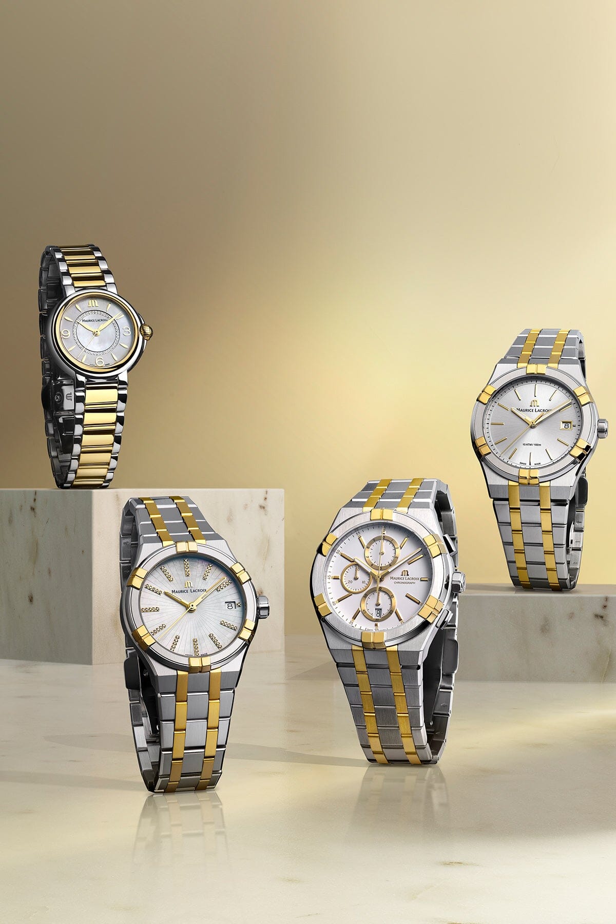 AIKON QUARZ 35MM DUOTONE Armbanduhr Maurice Lacroix