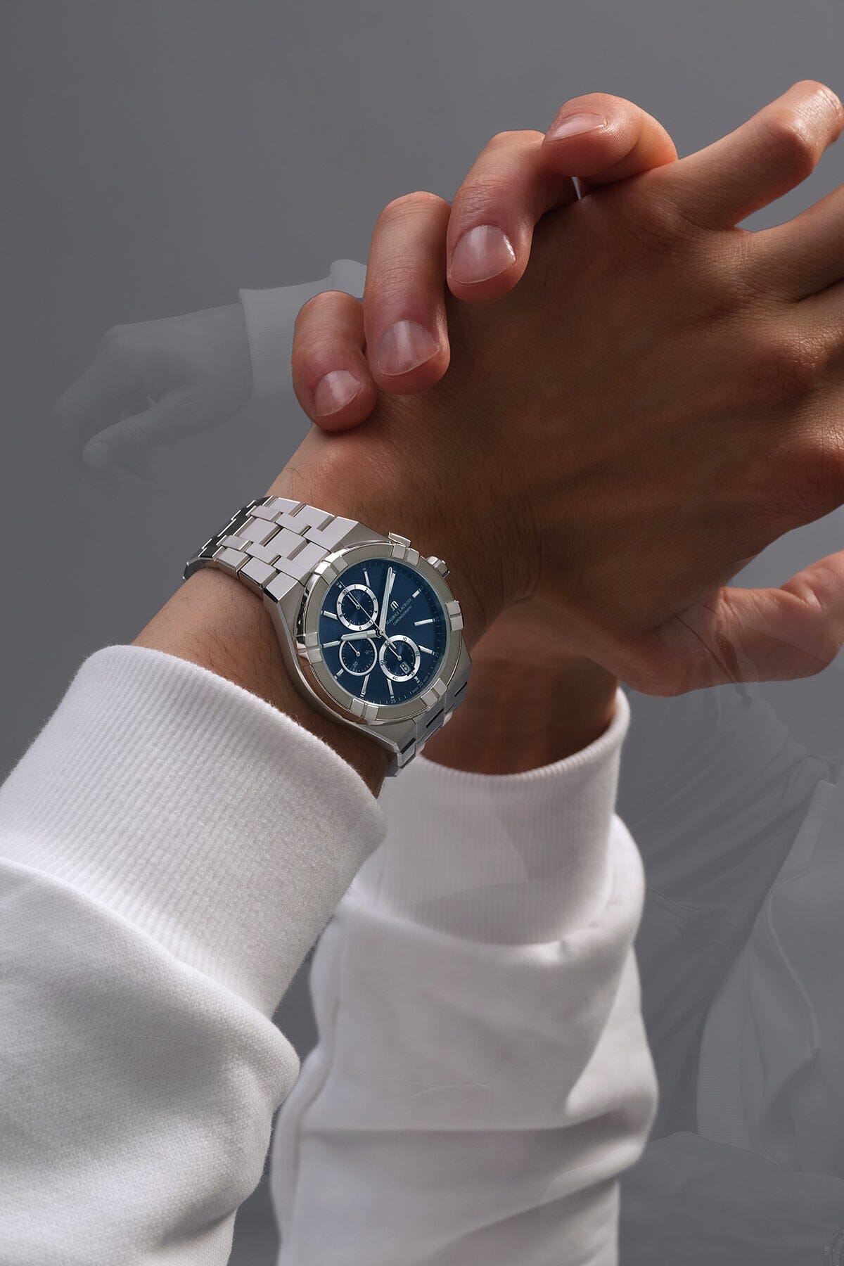 AIKON QUARZ CHRONOGRAPH 42 mm Armbanduhr Maurice Lacroix