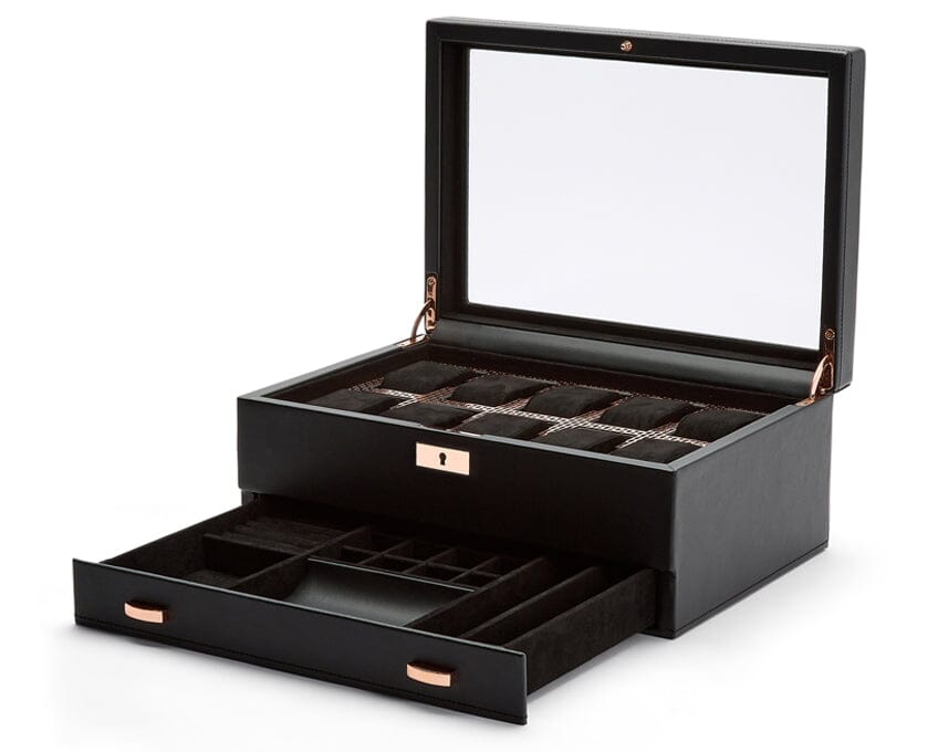 Axis 10-teilige Uhrenbox mit Schublade WISALUX
