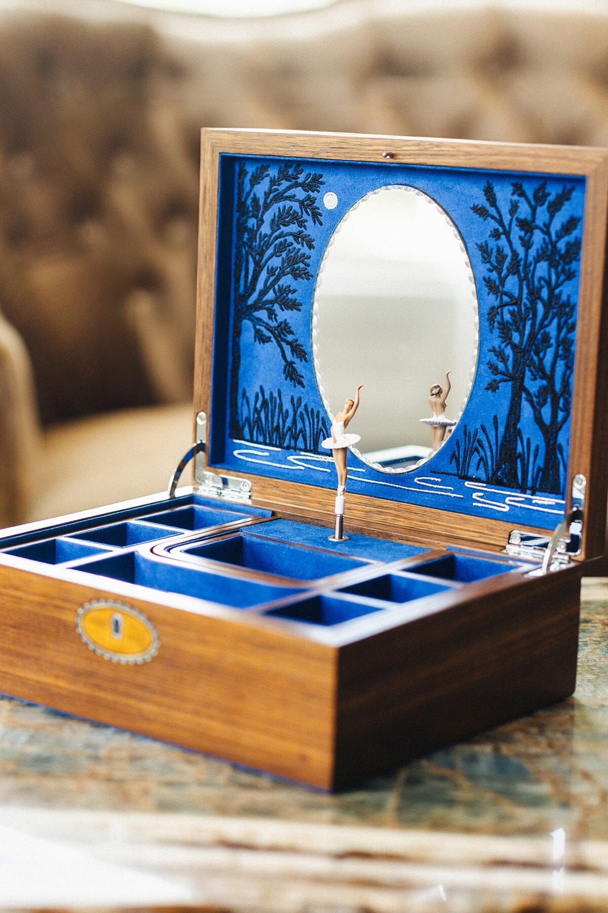 BALLET Musical Jewellery Box Schmuckkoffer WOLF