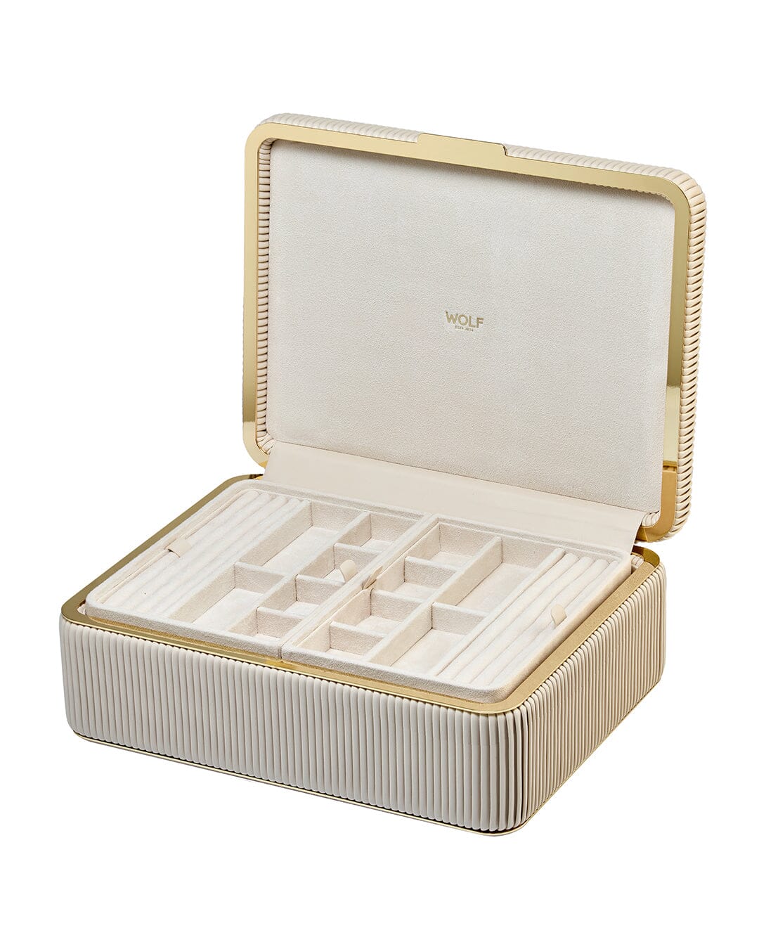 Bella Large Jewellery Box Bone WOLF1834