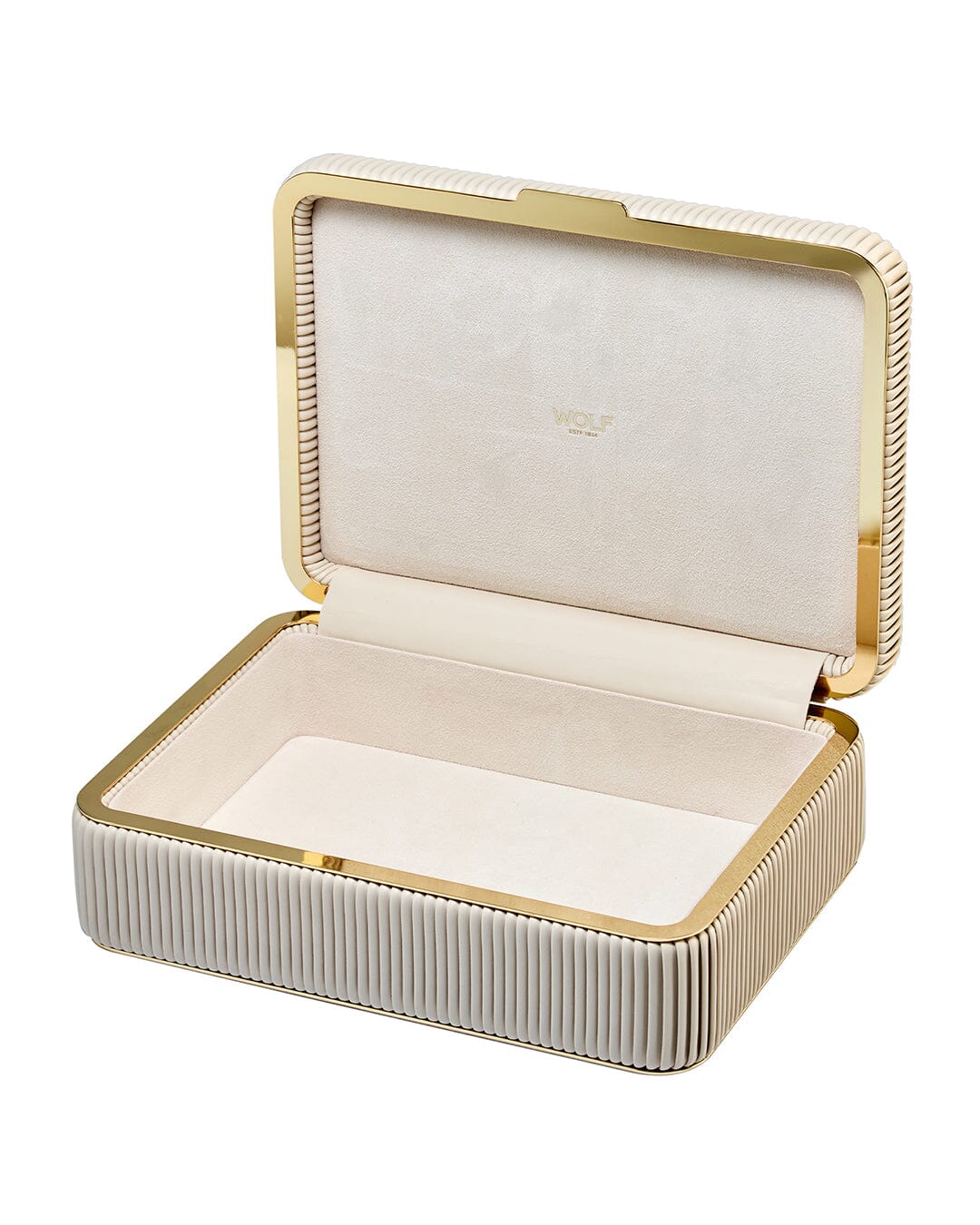 Bella Medium Jewellery Box Bone WOLF1834