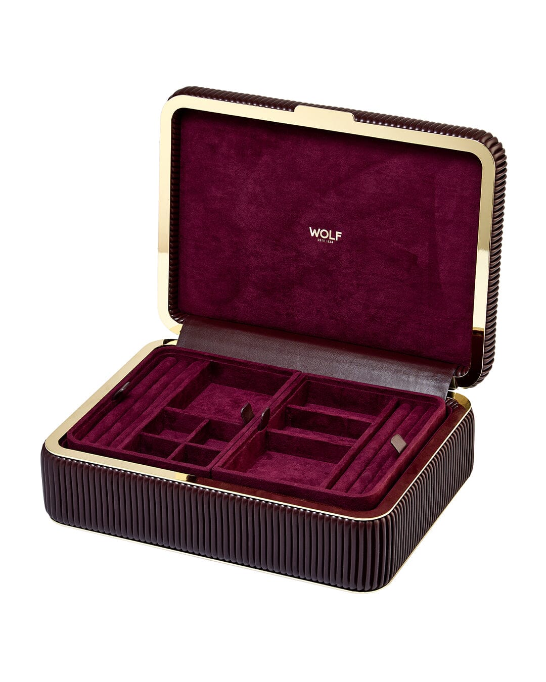 Bella Medium Jewellery Box Bordeaux WOLF1834