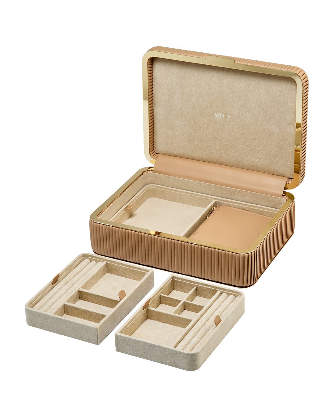 Bella Medium Jewellery Box Mocca WOLF1834