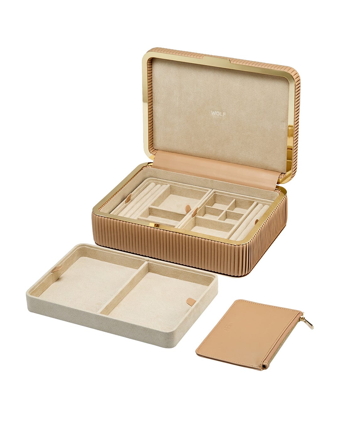Bella Medium Jewellery Box Mocca WOLF1834