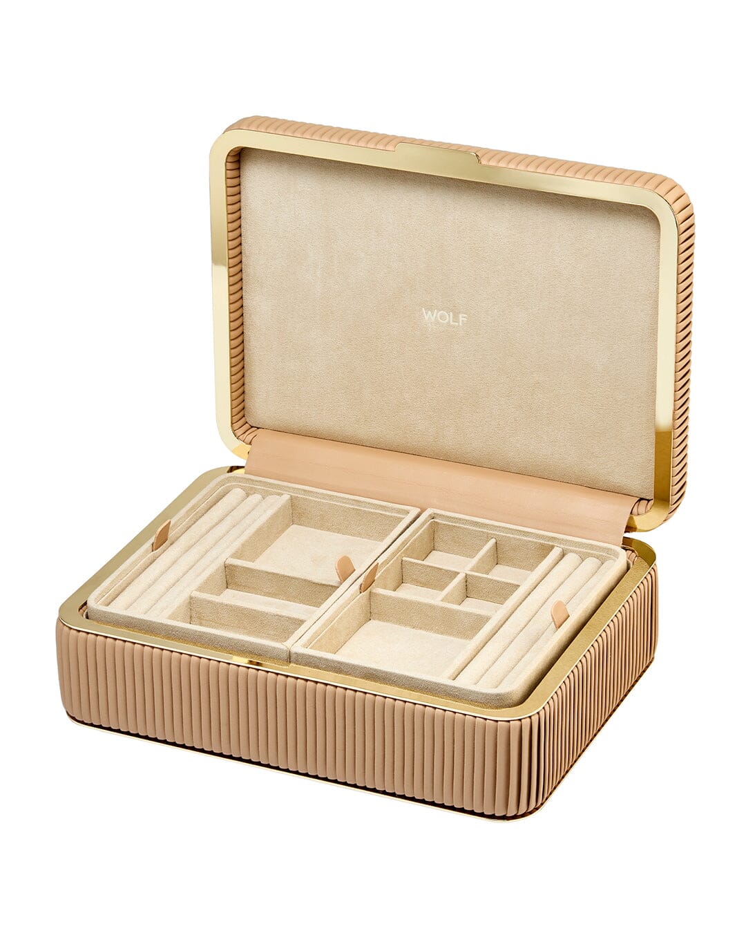Bella Medium Jewellery Box Mocca WOLF1834