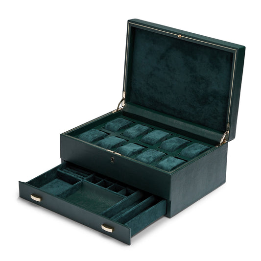 British Racing 10-teilige Uhrenbox mit Aufbewahrung Uhrenbox WOLF