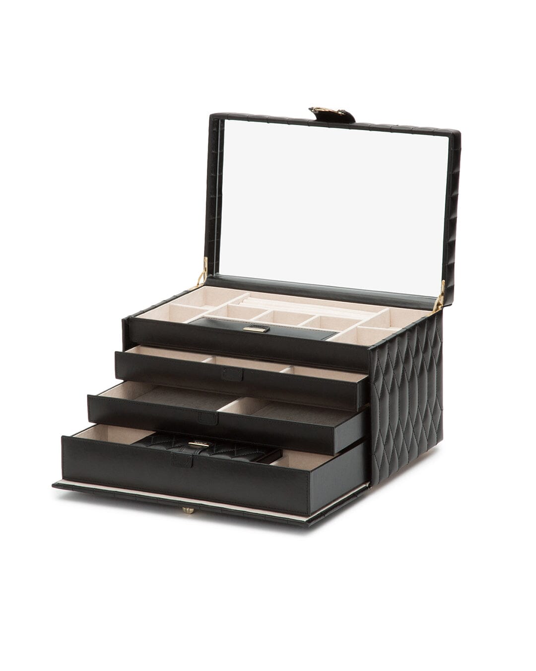 CAROLINE Large Schmuckkoffer Schwarz Schmuckkoffer WOLF