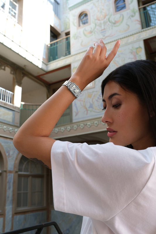 FIABA Square Armbanduhr Bicolour Roségold Armbanduhr Maurice Lacroix