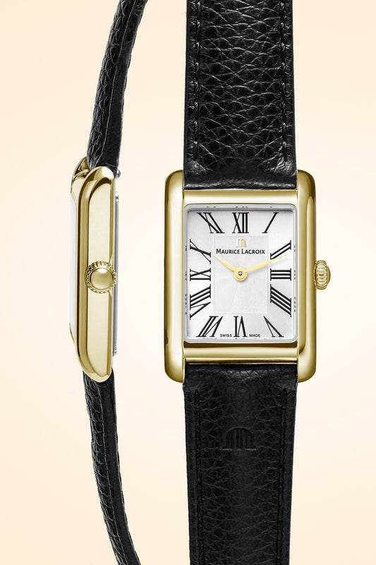 FIABA Square Armbanduhr Gold/Schwarz Armbanduhr Maurice Lacroix