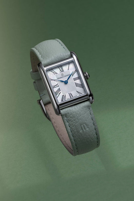 FIABA Square Armbanduhr Silber/Grün Armbanduhr Maurice Lacroix