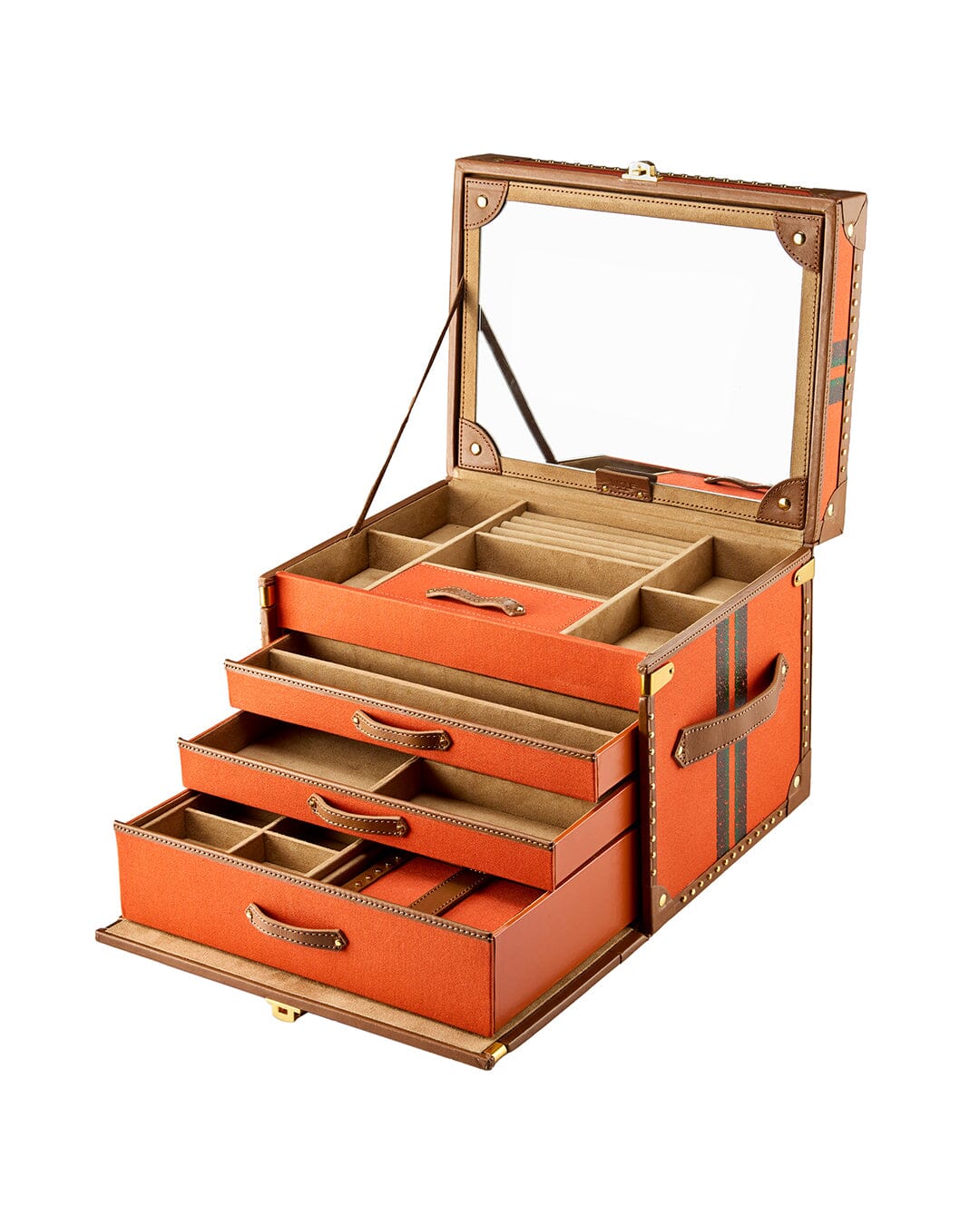 IDA Trunk Jewellery Box | Schmuckkoffer Orange Schmuckkoffer WOLF