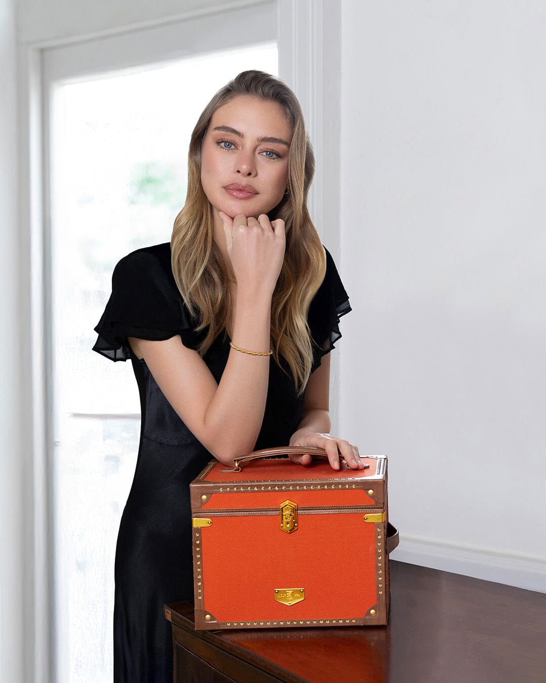 IDA Trunk Jewellery Box | Schmuckkoffer Orange Schmuckkoffer WOLF