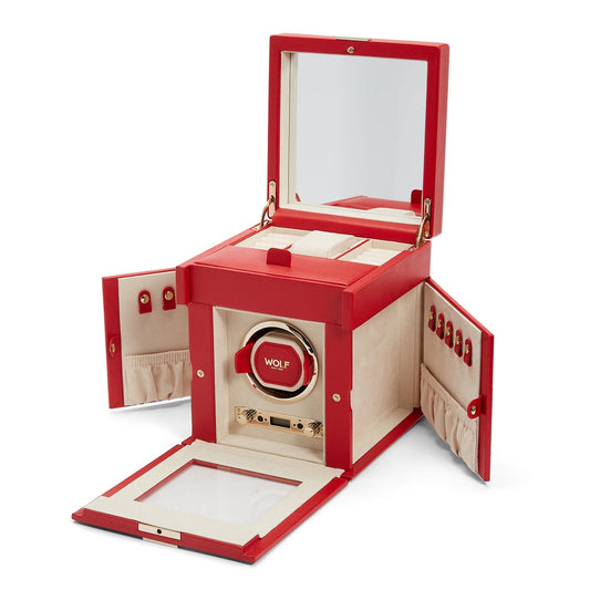 Palermo Single Watch Winder mit Schmuckaufbewahrung Uhrenbeweger WOLF