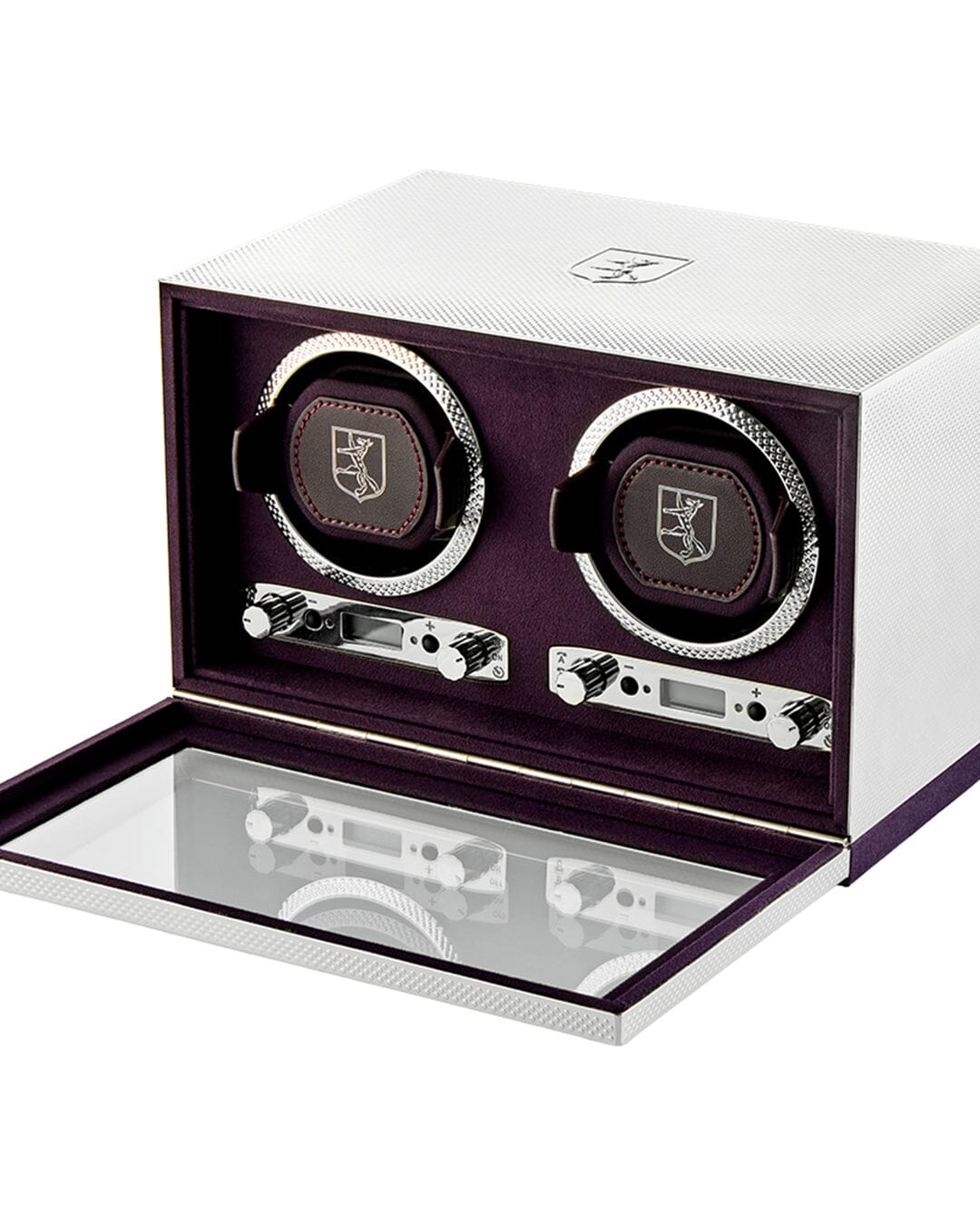 Silver Double Watch Winder - 999er Reinsilber 2-fach Uhrenbeweger WOLF1834