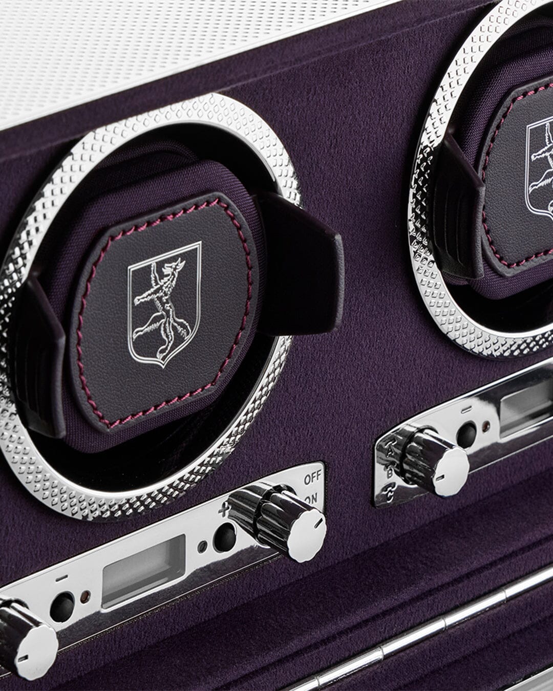 Silver Double Watch Winder - 999er Reinsilber 2-fach Uhrenbeweger WOLF1834