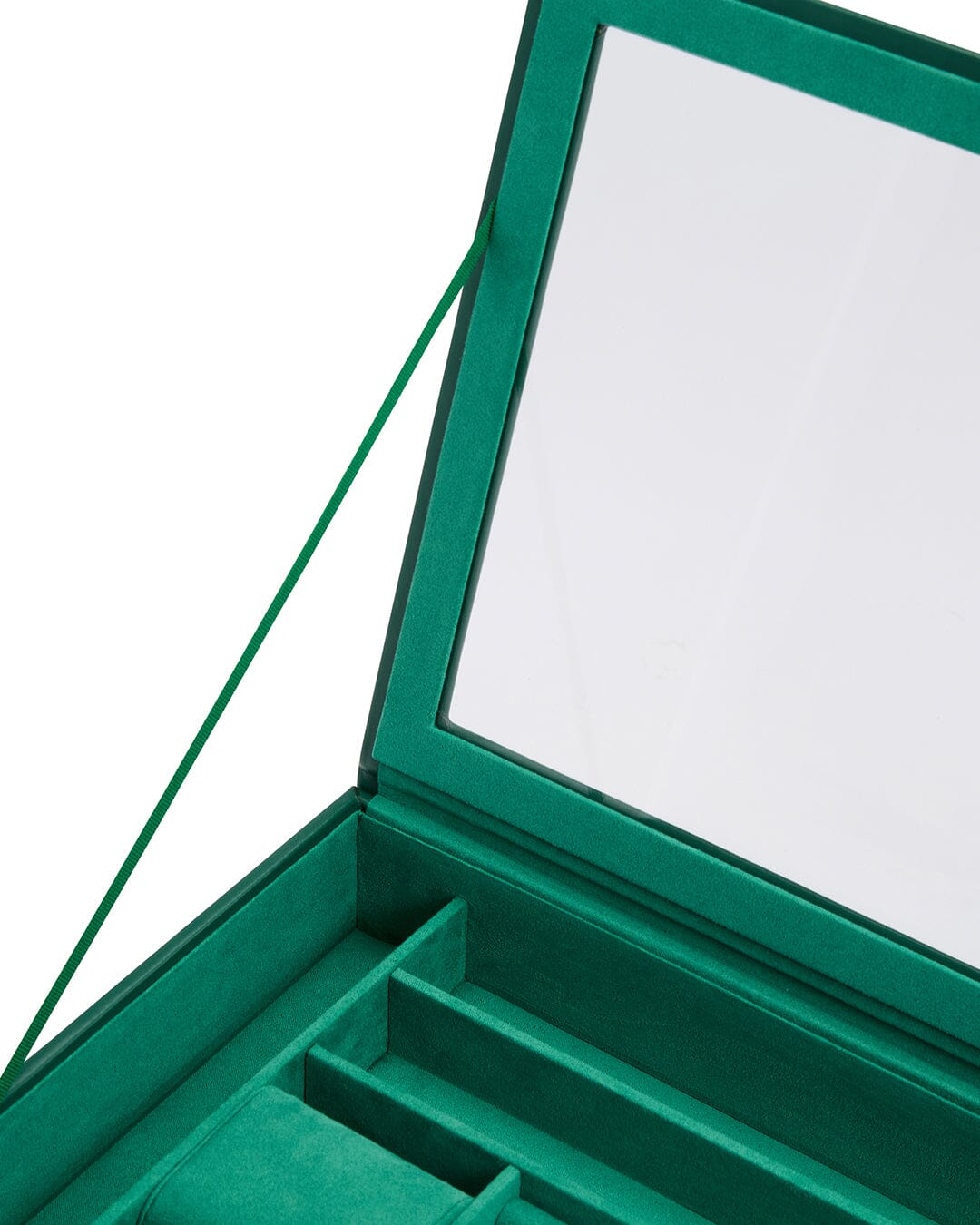SOPHIA Schmuckbox mit Sichtfenster Forest Green Schmuckkoffer WOLF