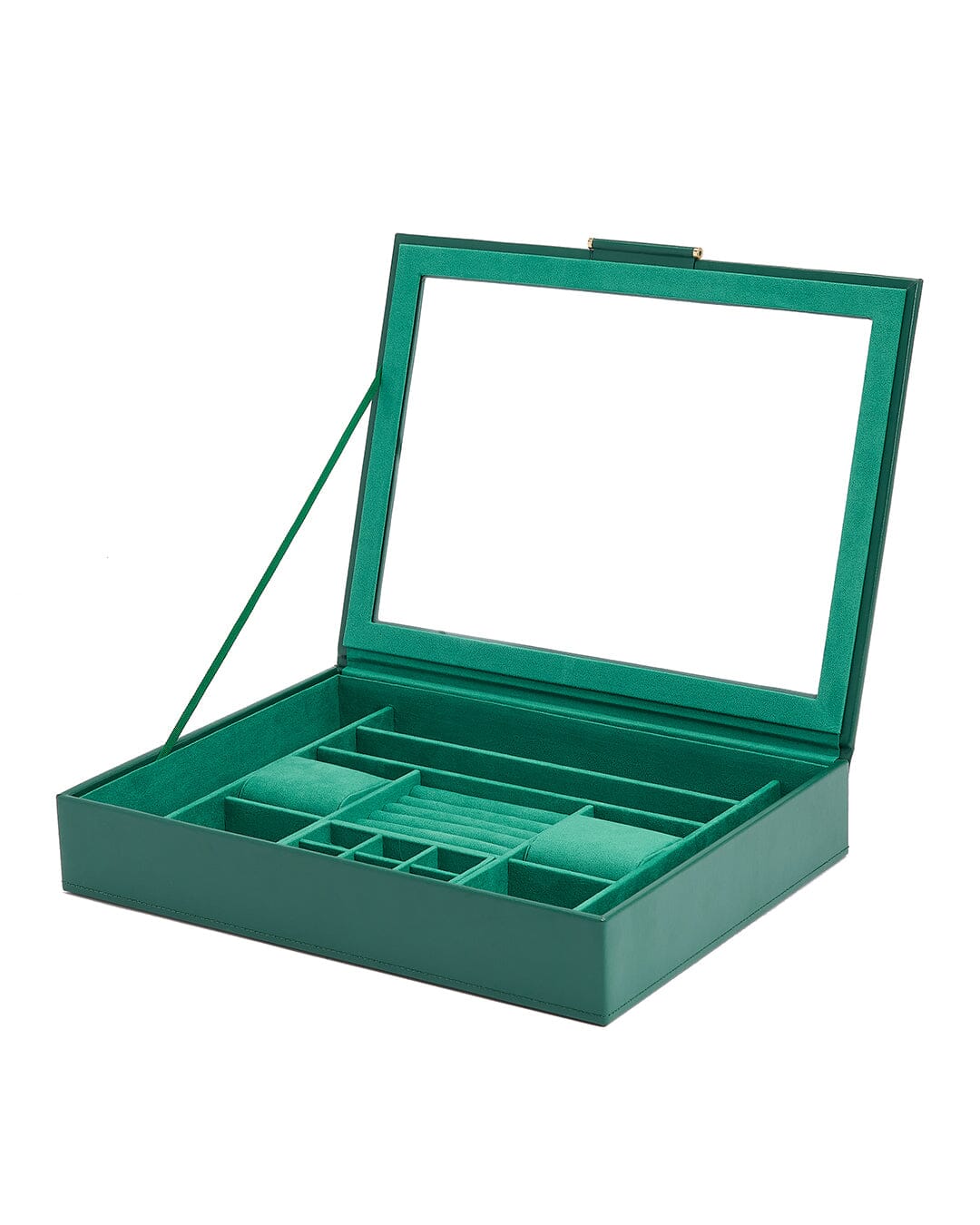 SOPHIA Schmuckbox mit Sichtfenster Forest Green Schmuckkoffer WOLF
