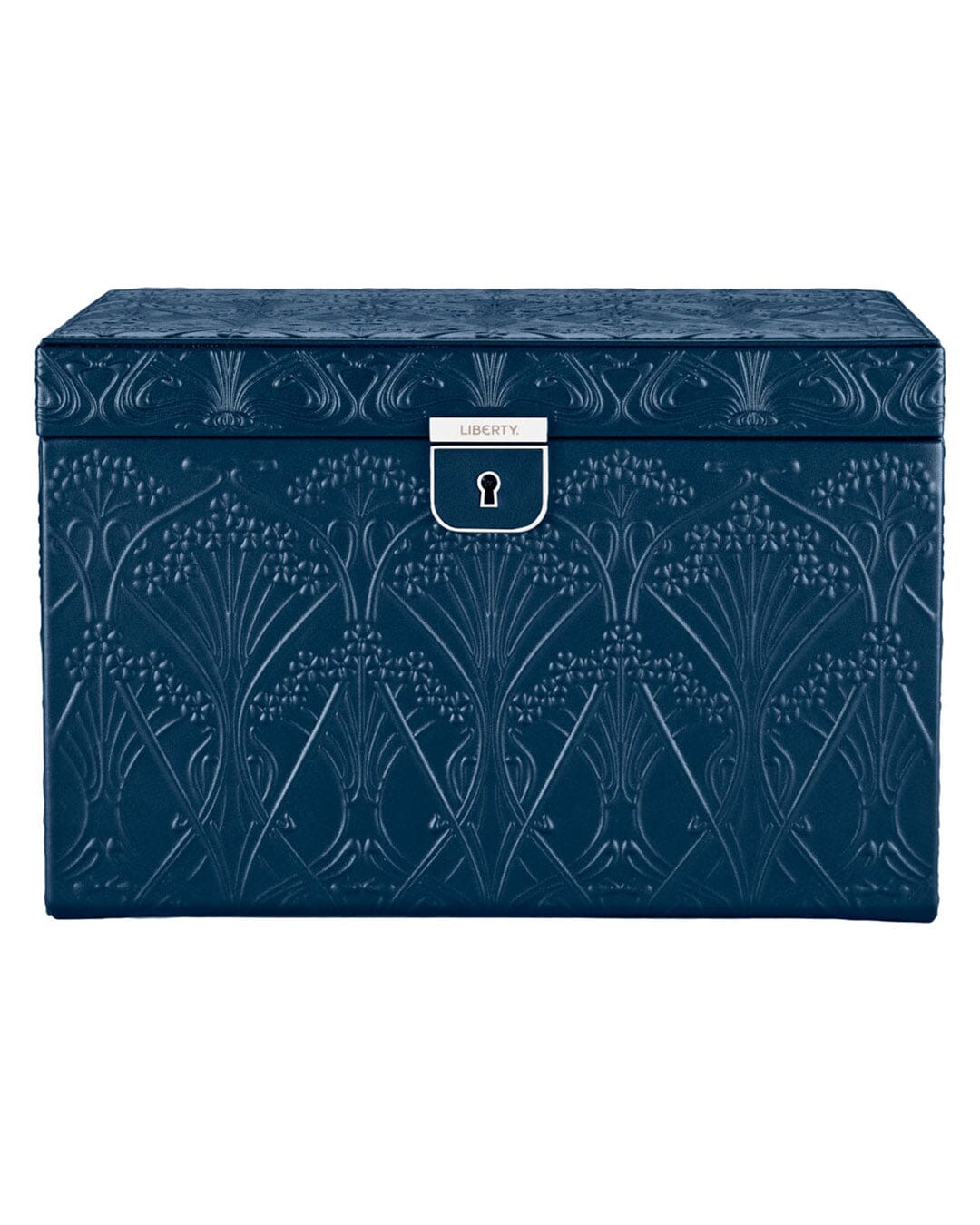 WOLF X LIBERTY All Over Ianthe Große Schmuckbox – Navy WISALUX