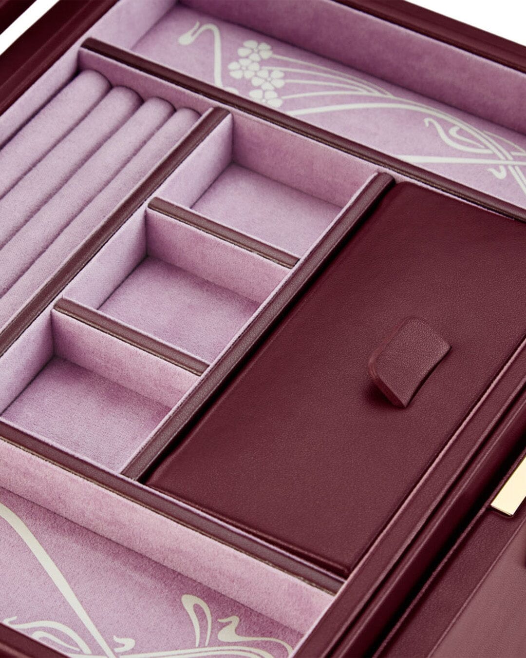 WOLF X LIBERTY Ianthe Große Schmuckbox – Burgundy WOLF1834