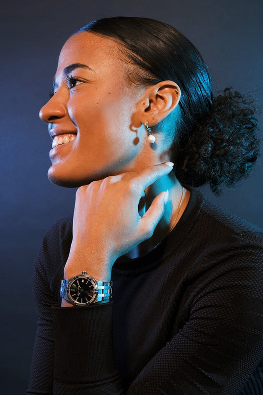 AIKON Quarz Armbanduhr mit Diamanten 35mm Armbanduhr Maurice Lacroix