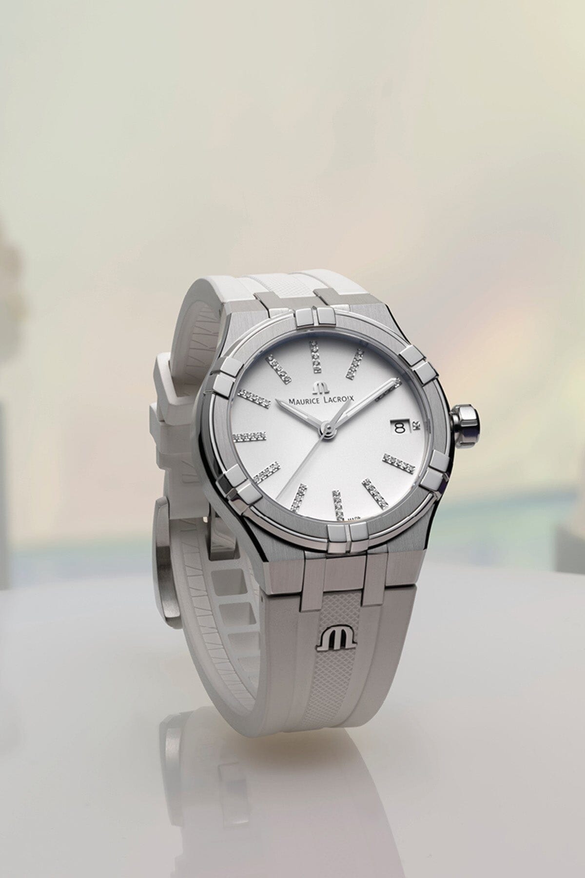 Maurice Lacroix AIKON Quarz Armbanduhr 35mm Armbanduhr Diamanten