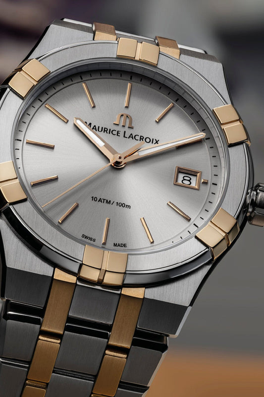 Maurice Lacroix AIKON Quarz Armbanduhr 40mm Gold