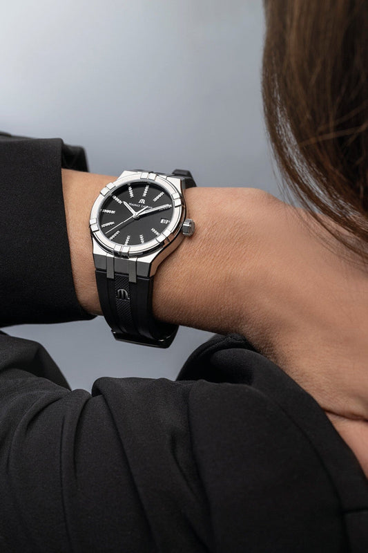 Maurice Lacroix AIKON Quarz Armbanduhr Diamanten 35mm