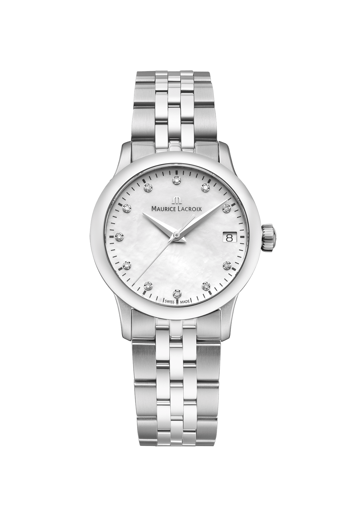 1975 QUARTZ 33MM Damenuhr mit Diamanten Arbanduhr Maurice Lacroix