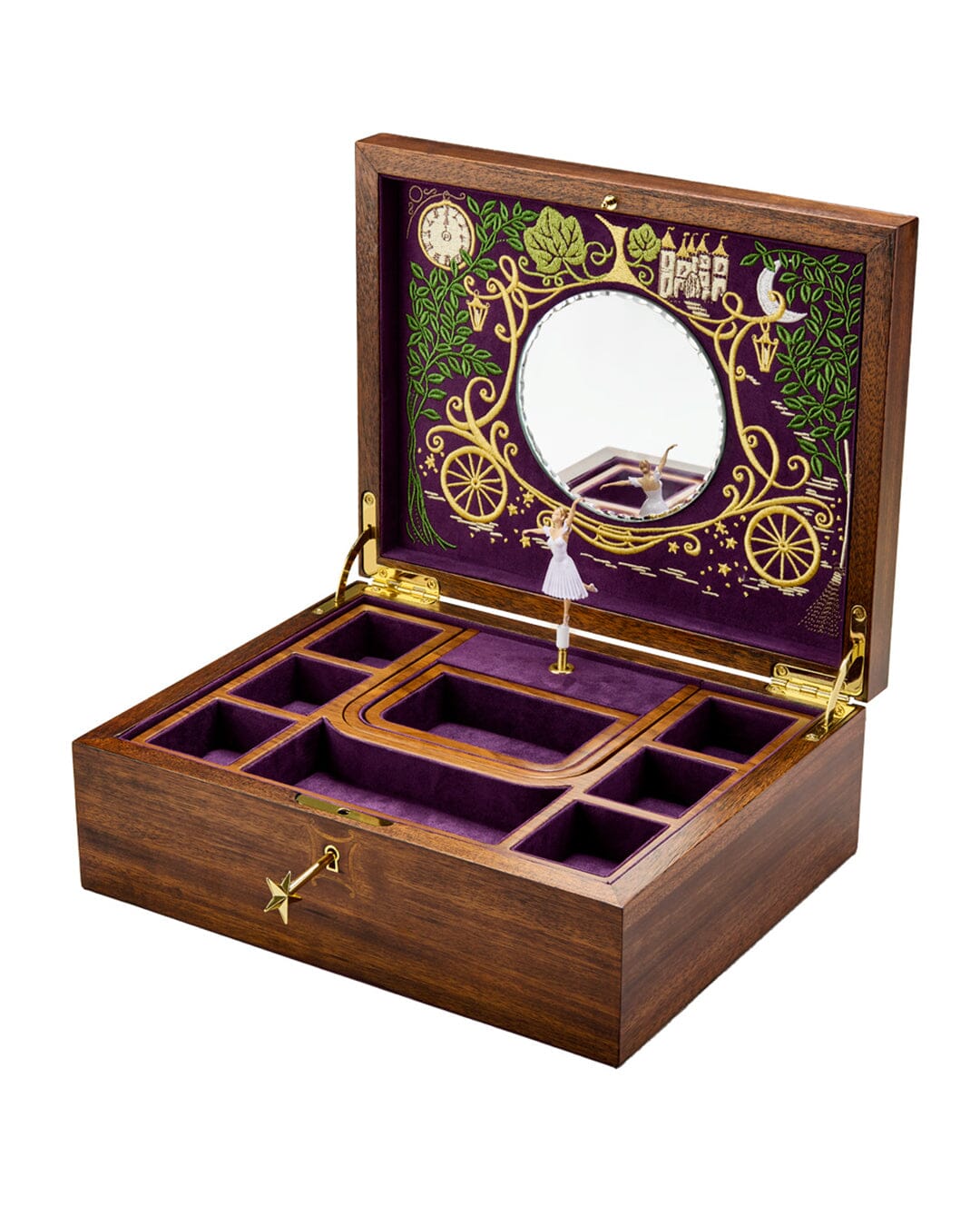 Ballet Musical Jewellery Box – Cinderella – Aschenputtel – Ballerina Musik-Schmuckbox Schmuckkoffer WOLF1834