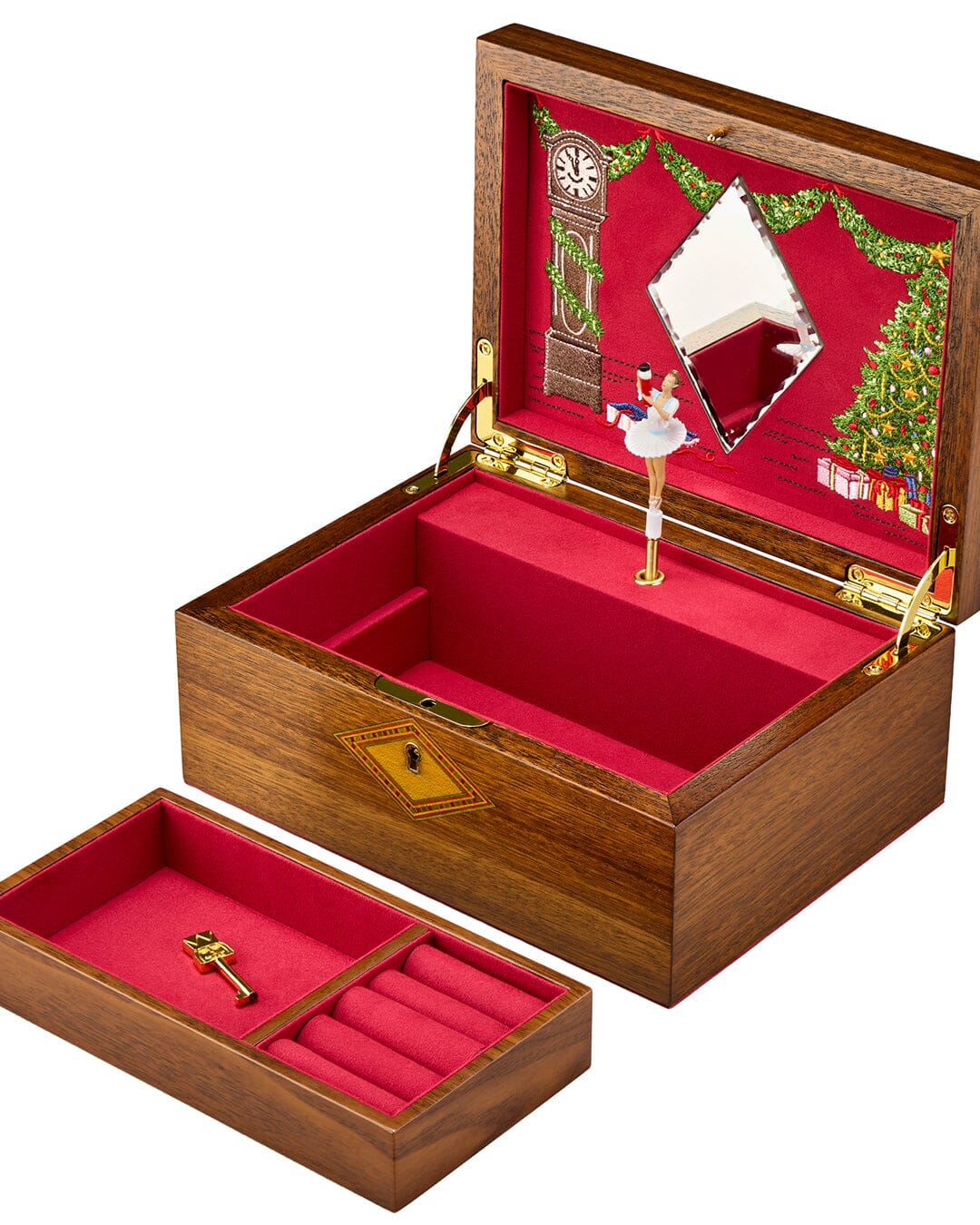 Ballet Musical Jewellery Box – Nutcracker – Nussknacker – Ballerina Musik-Schmuckbox Schmuckkoffer WOLF1834