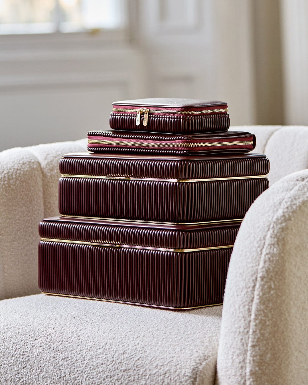 Bella Medium Jewellery Box Bordeaux WOLF1834