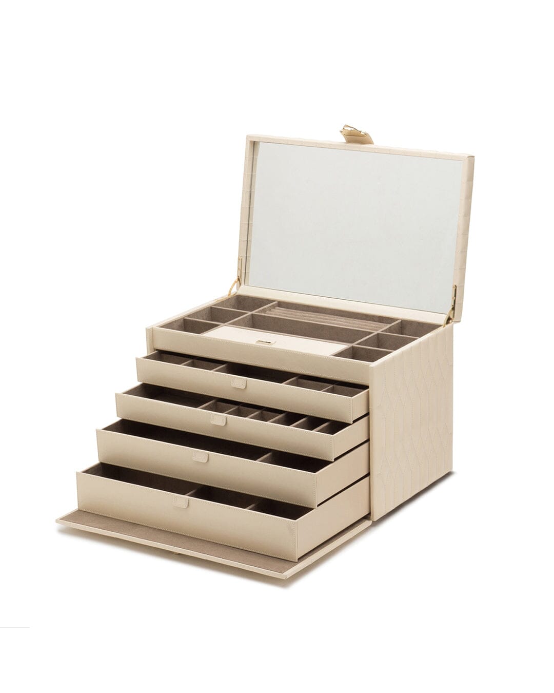 CAROLINE Extra Large Schmuckkoffer Ivory Schmuckkoffer WOLF