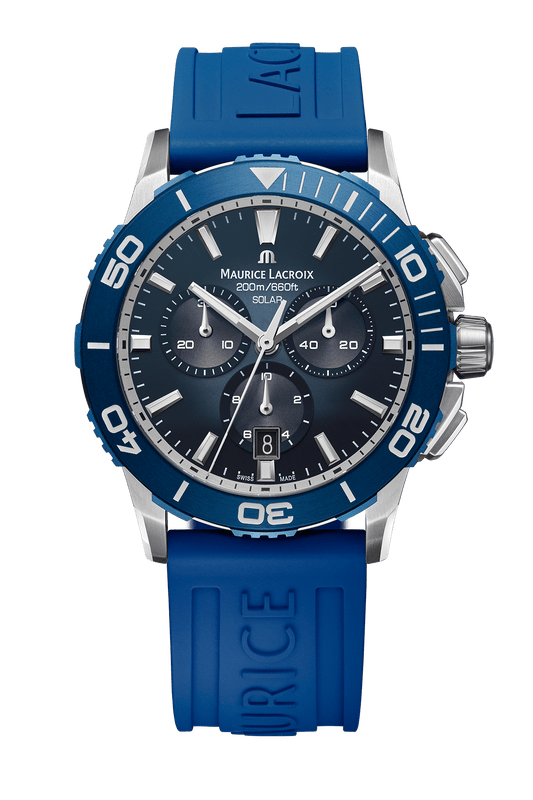 Maurice Lacroix Pontos S Solar Chronograph – Blaues Kautschukarmband Herrenuhr Maurice Lacroix