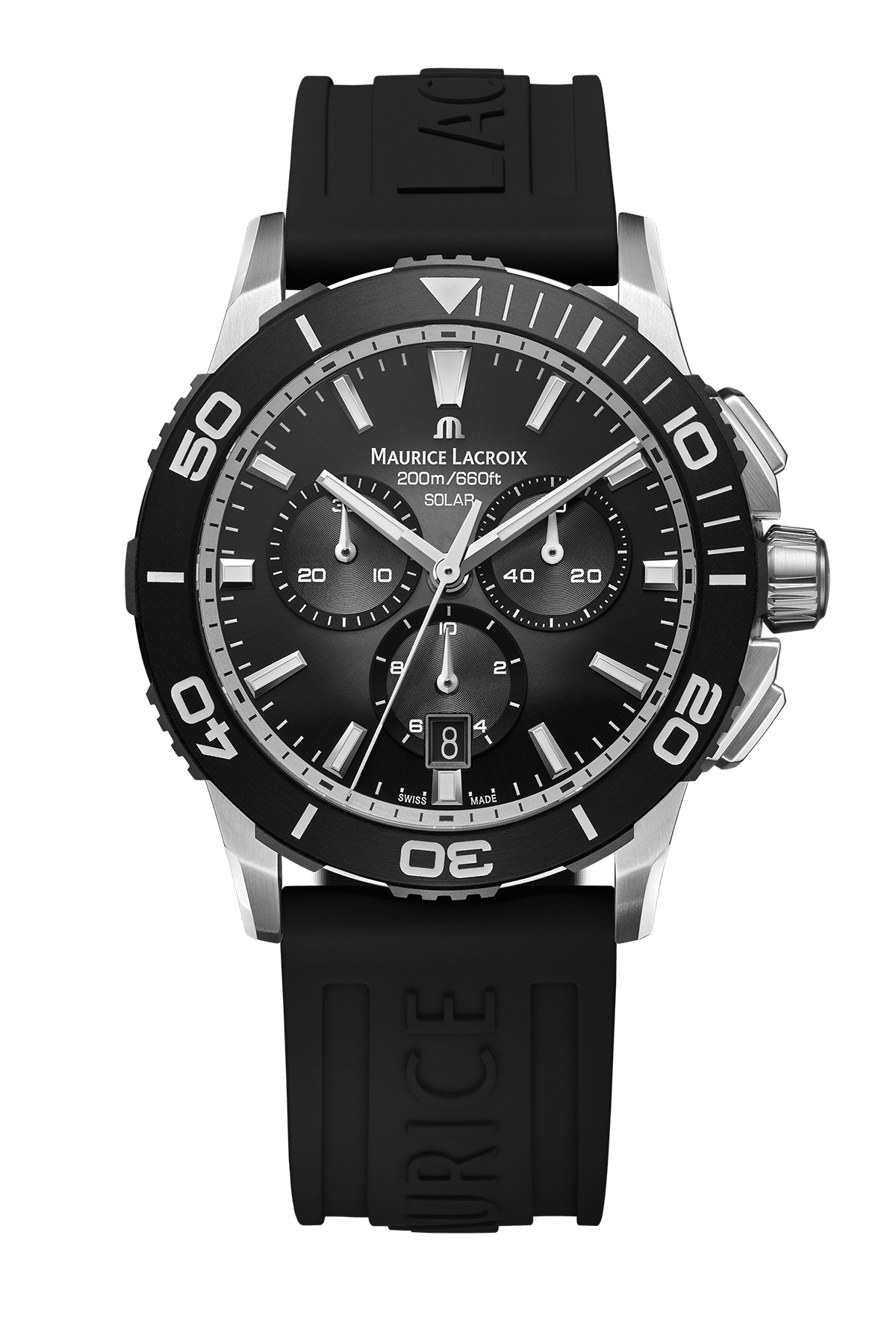 Maurice Lacroix Pontos S Solar Chronograph – Schwarzes Kautschukarmband Herrenuhr Maurice Lacroix