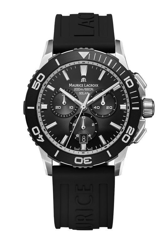 Maurice Lacroix Pontos S Solar Chronograph – Schwarzes Kautschukarmband Herrenuhr Maurice Lacroix
