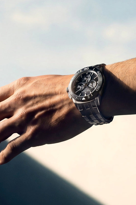 Maurice Lacroix Pontos S Solar Chronograph – Schwarzes Zifferblatt – Edelstahlarmband Herrenuhr Maurice Lacroix