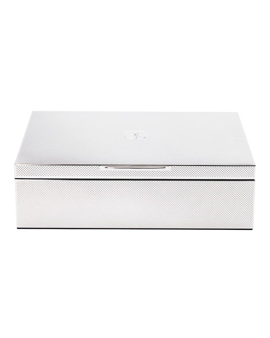 SILVER Large Watch, Jewellery and Legacy Box Uhrenbox WOLF1834