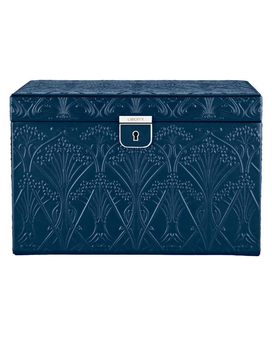 WOLF X LIBERTY All Over Ianthe Große Schmuckbox – Navy WISALUX